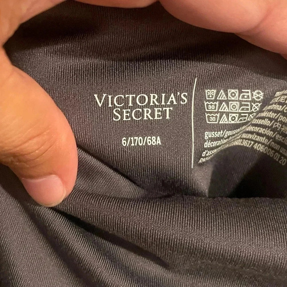 PINK Victoria's Secret athletic leggings bundle burgandy & gray size 6 - Picture 8 of 9